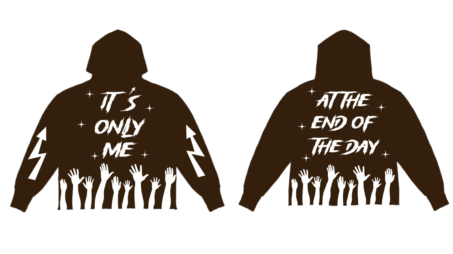 I'ts Only Me Black Hoodie